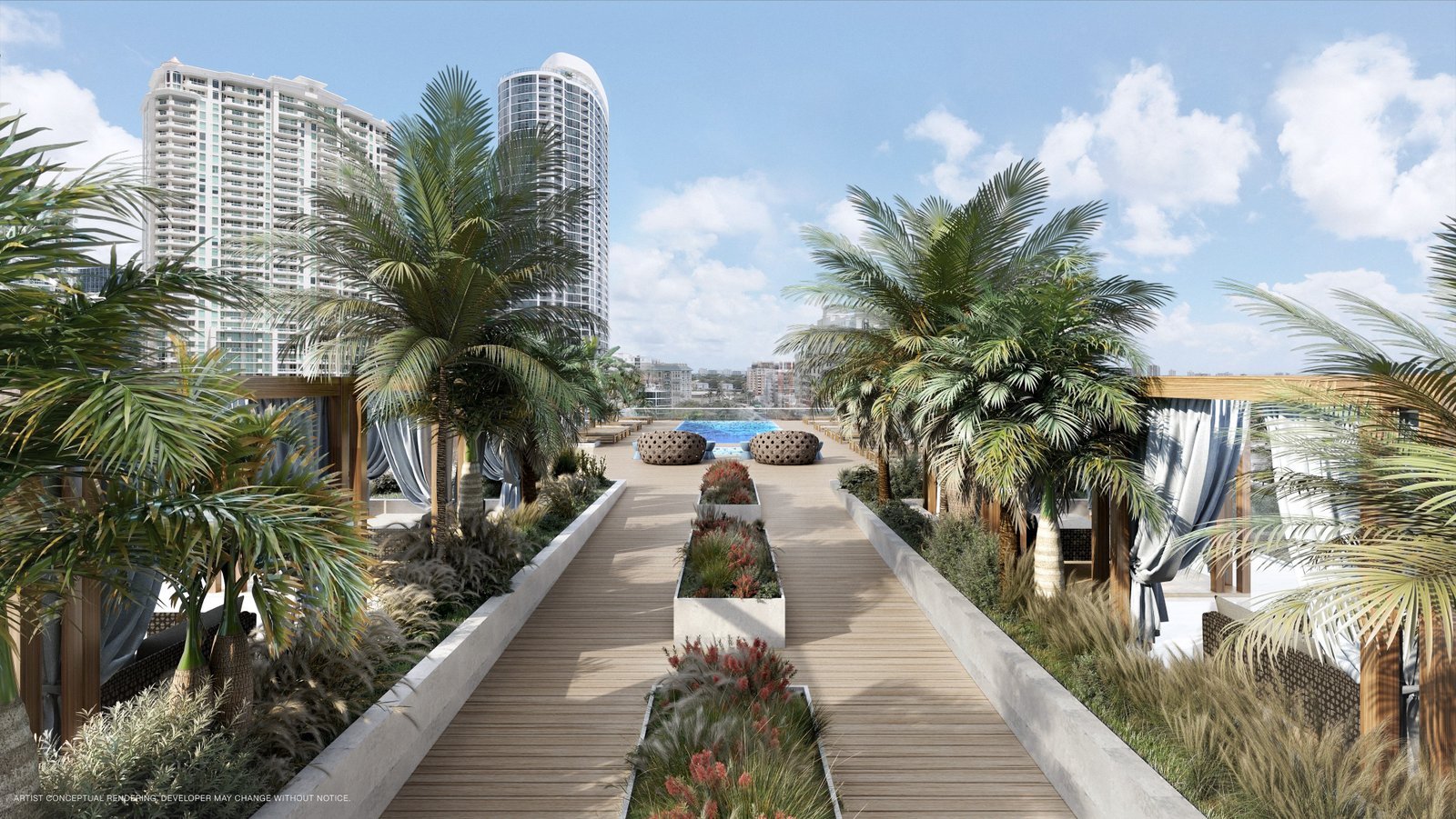 Sixth and Rio skydeck walkway